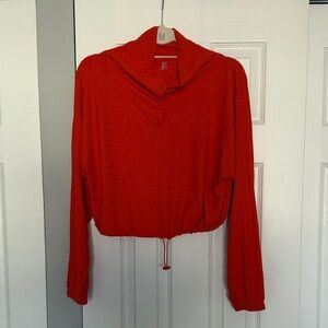 Free People Movement Women's Top with Quarter Button Closure